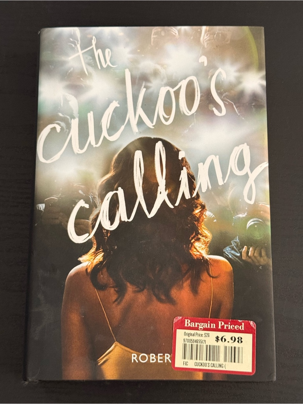 The Cuckoo's Calling Hardcover Book - Black & Gold Cover